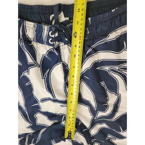 Speedo Swim/Board Shorts Mens Size Large Blue/White Palm Leaves Print - Picture 12 of 12